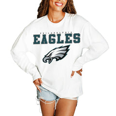 Philadelphia Eagles Gameday Couture Women's Big Goals Oversized Long Sleeve T-Shirt | NFL Online