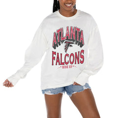 Atlanta Falcons Gameday Couture Women's Time Out Oversized Long Sleeve T-Shirt | NFL Sale