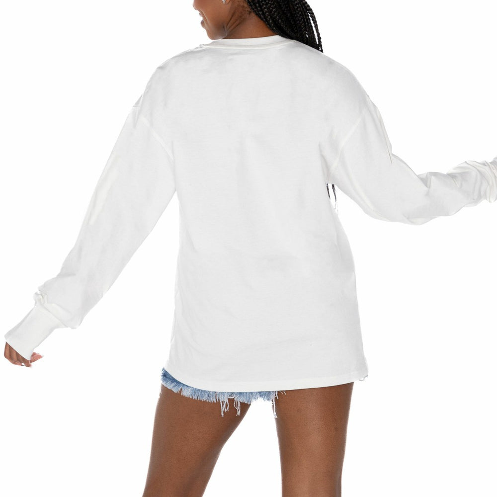 Houston Texans Gameday Couture Women's Time Out Oversized Long Sleeve T-Shirt | NFL Outlet