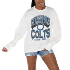 Indianapolis Colts Gameday Couture Women's Time Out Oversized Long Sleeve T-Shirt | NFL Sale