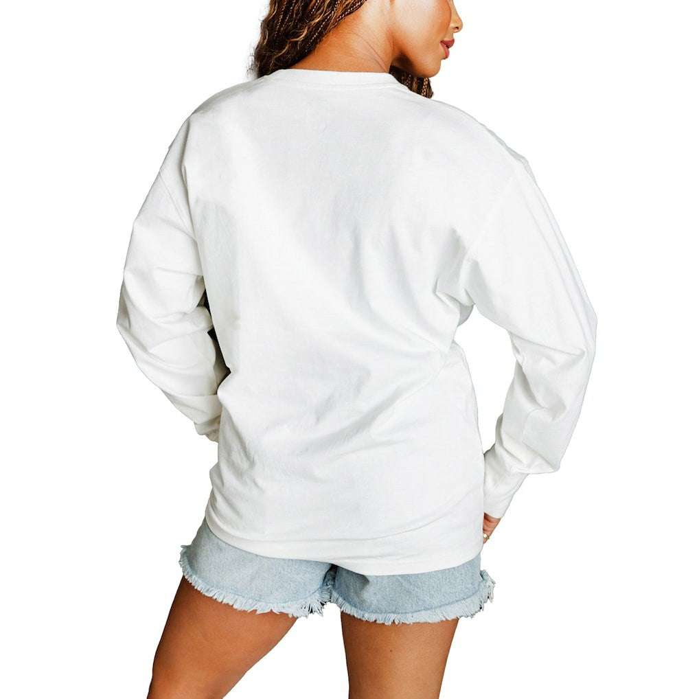 Indianapolis Colts Gameday Couture Women's Classic Comeback Oversized Long Sleeve T-Shirt | NFL Outlet
