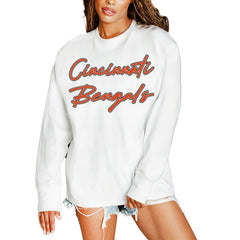 Cincinnati Bengals Gameday Couture Women's Classic Comeback Oversized Long Sleeve T-Shirt | NFL Online