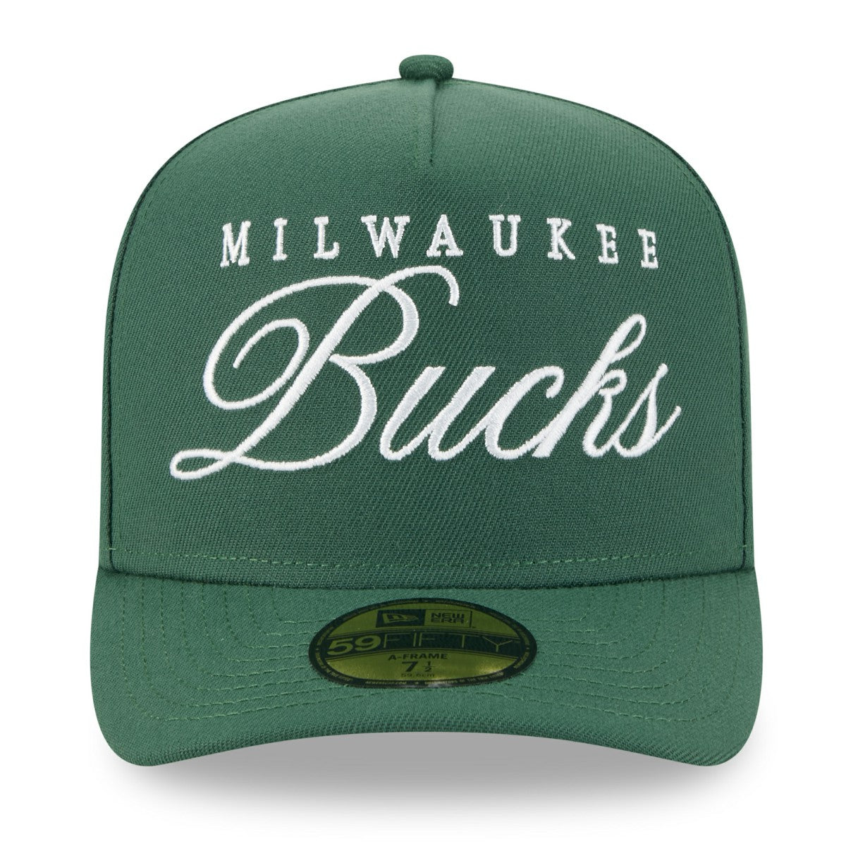 Hunter Green Milwaukee Bucks 2025 NBA Draft A-Frame 59FIFTY Fitted Hat | NBA