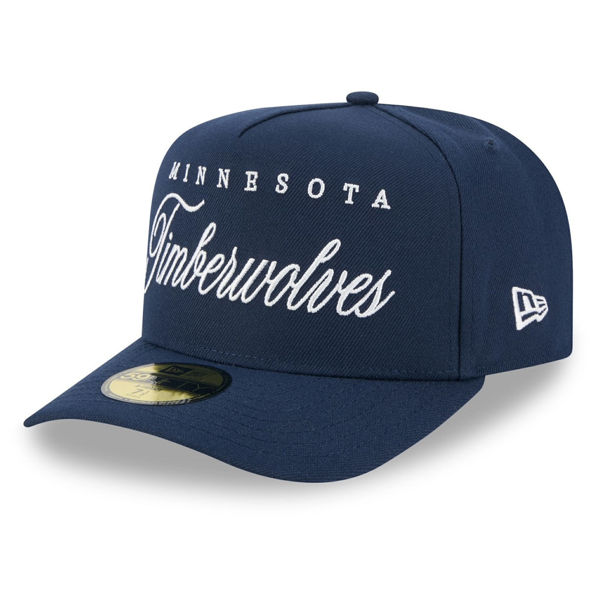 Navy Minnesota Timberwolves 2025 NBA Draft A-Frame 59FIFTY Fitted Hat | NBA