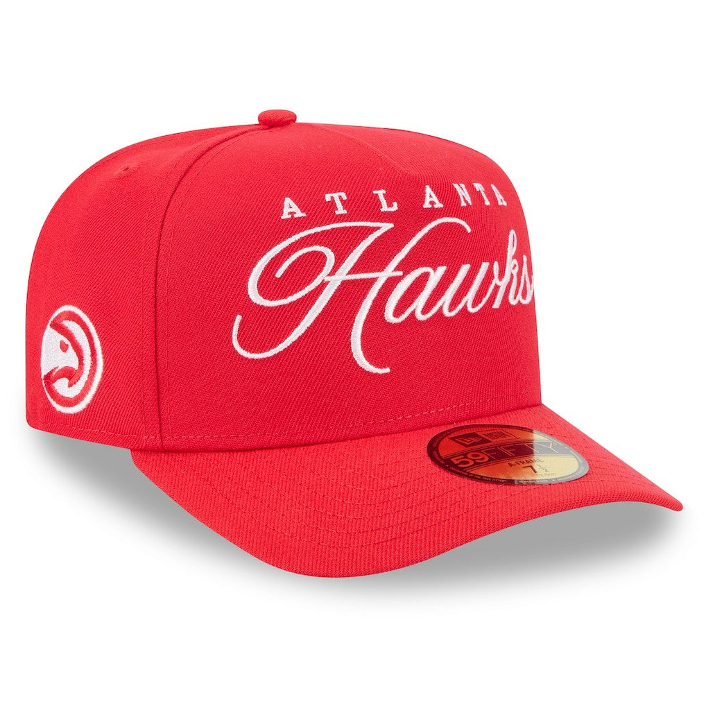 Red Atlanta Hawks 2025 NBA Draft A-Frame 59FIFTY Fitted Hat | NBA