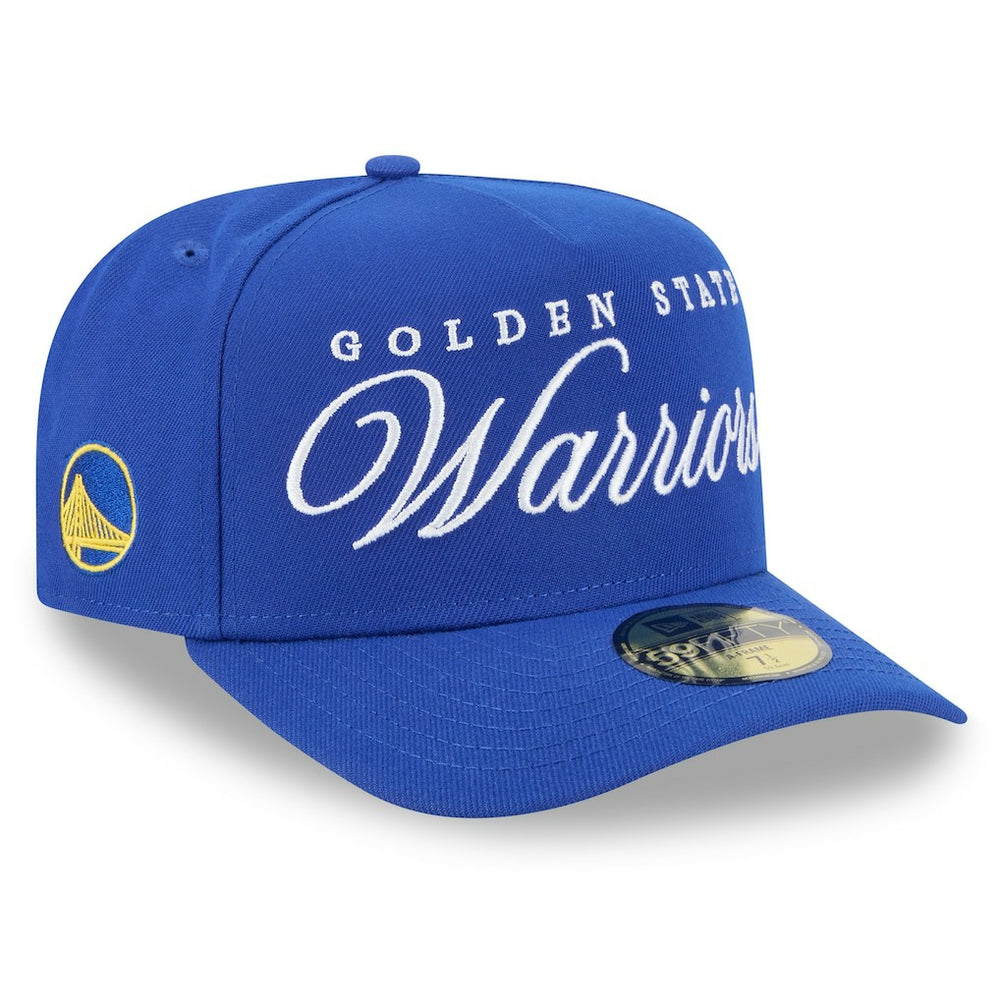 Royal Golden State Warriors 2025 NBA Draft A-Frame 59FIFTY Fitted Hat sale | NBA