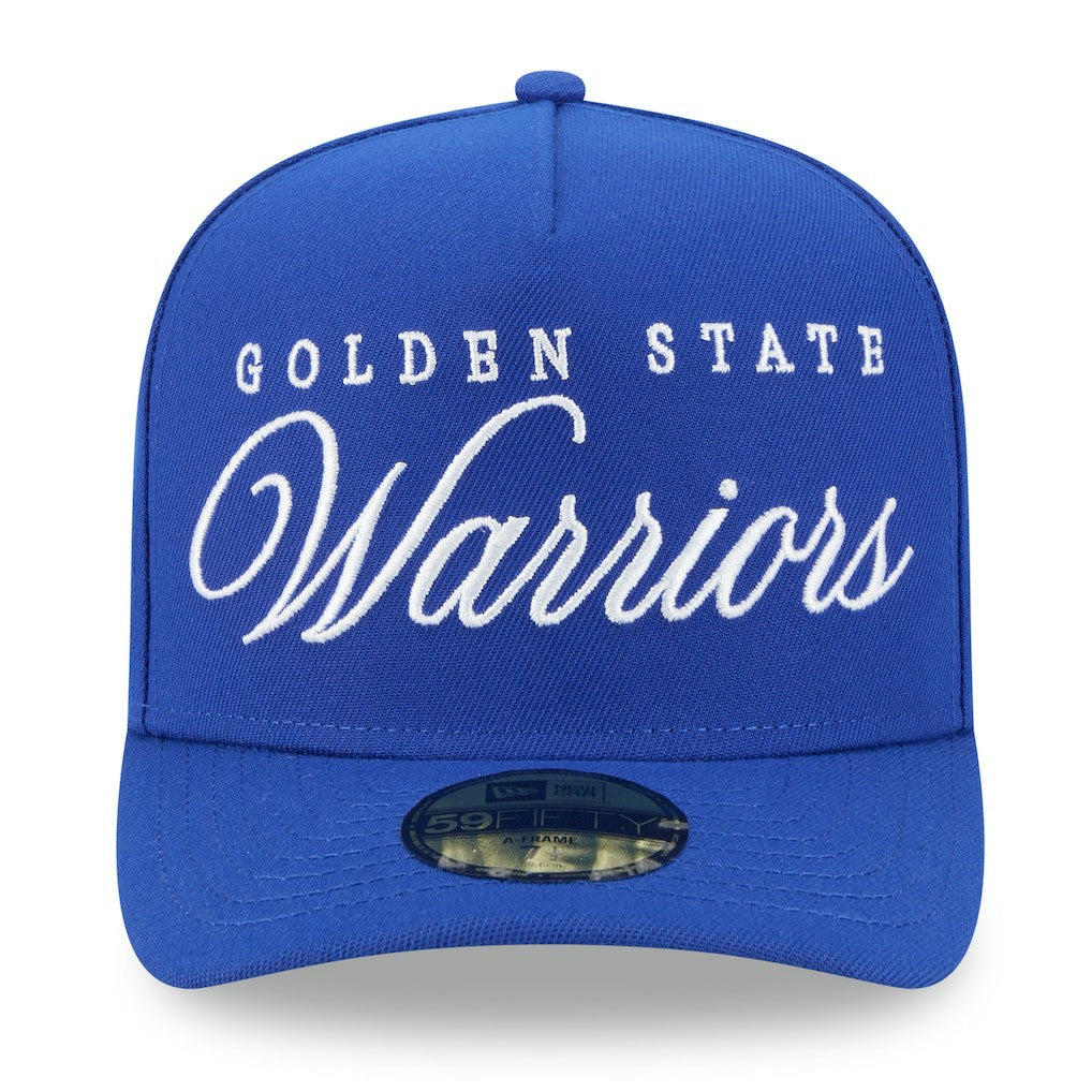 Royal Golden State Warriors 2025 NBA Draft A-Frame 59FIFTY Fitted Hat sale | NBA