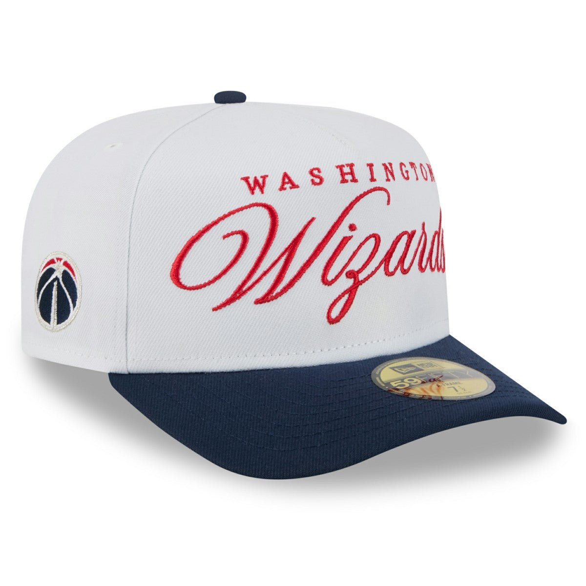 White/Navy Washington Wizards 2025 NBA Draft A-Frame 59FIFTY Fitted Hat | NBA