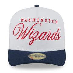 White/Navy Washington Wizards 2025 NBA Draft A-Frame 59FIFTY Fitted Hat | NBA