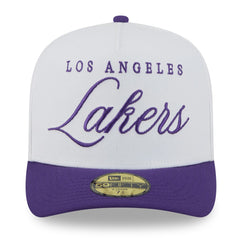 White/Purple Los Angeles Lakers 2025 NBA Draft A-Frame 59FIFTY Fitted Hat | NBA