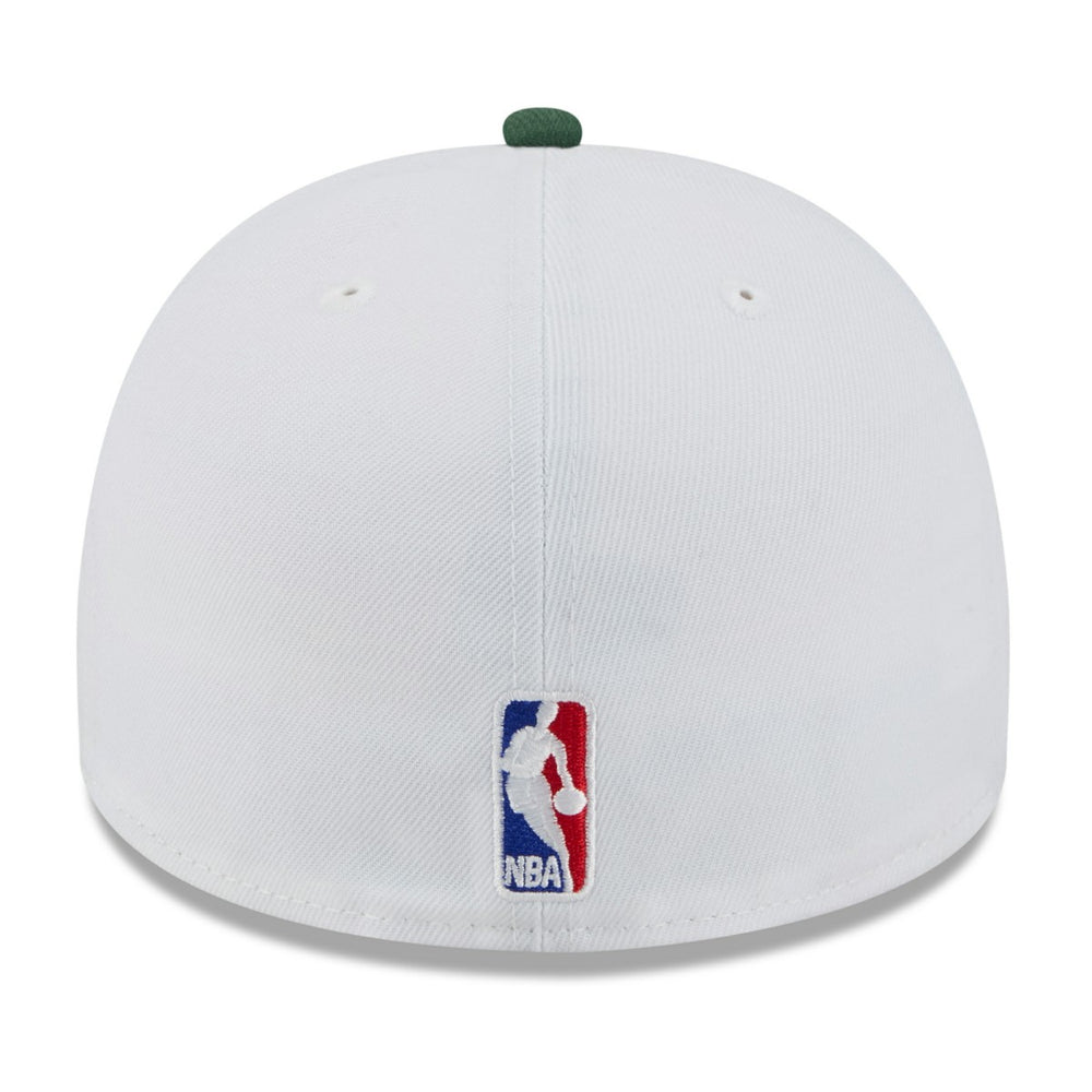 White/Hunter Green Milwaukee Bucks 2025 NBA Draft A-Frame 59FIFTY Fitted Hat | NBA