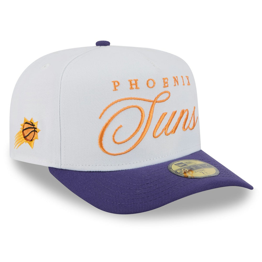 White/Purple Phoenix Suns 2025 NBA Draft A-Frame 59FIFTY Fitted Hat | NBA