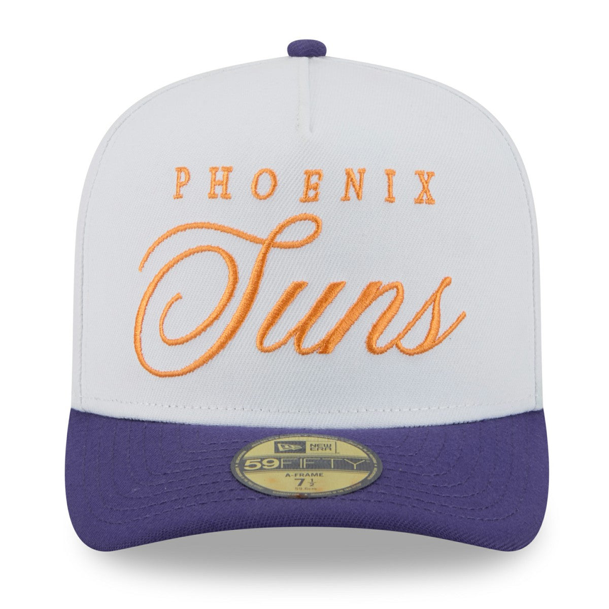 White/Purple Phoenix Suns 2025 NBA Draft A-Frame 59FIFTY Fitted Hat | NBA