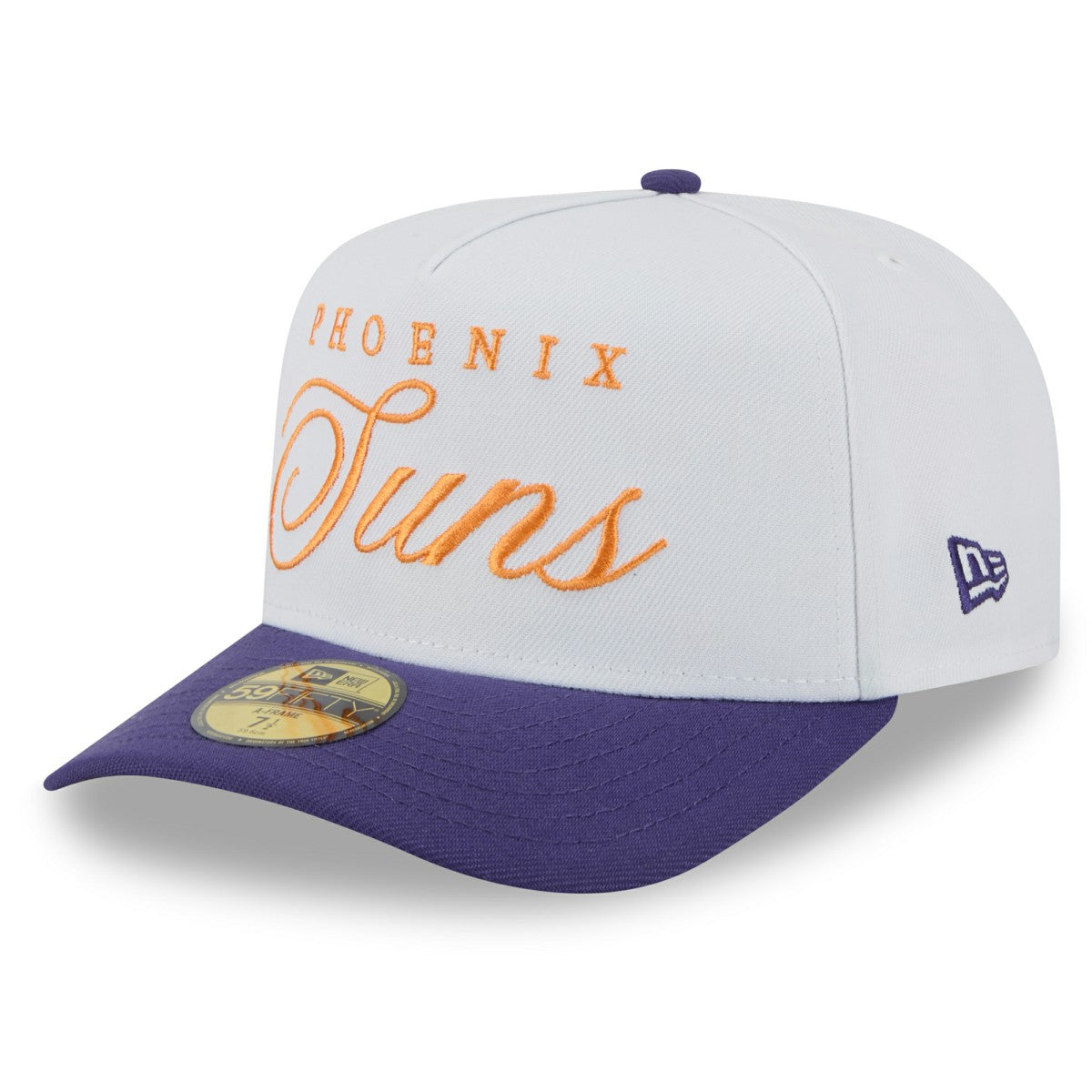 White/Purple Phoenix Suns 2025 NBA Draft A-Frame 59FIFTY Fitted Hat | NBA