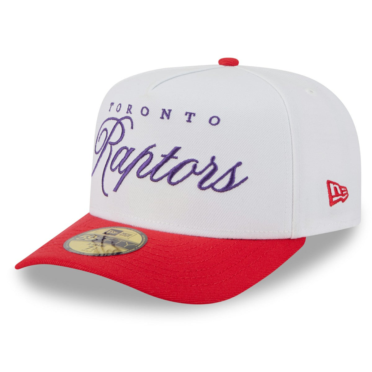 White/Red Toronto Raptors 2025 NBA Draft A-Frame 59FIFTY Fitted Hat | NBA