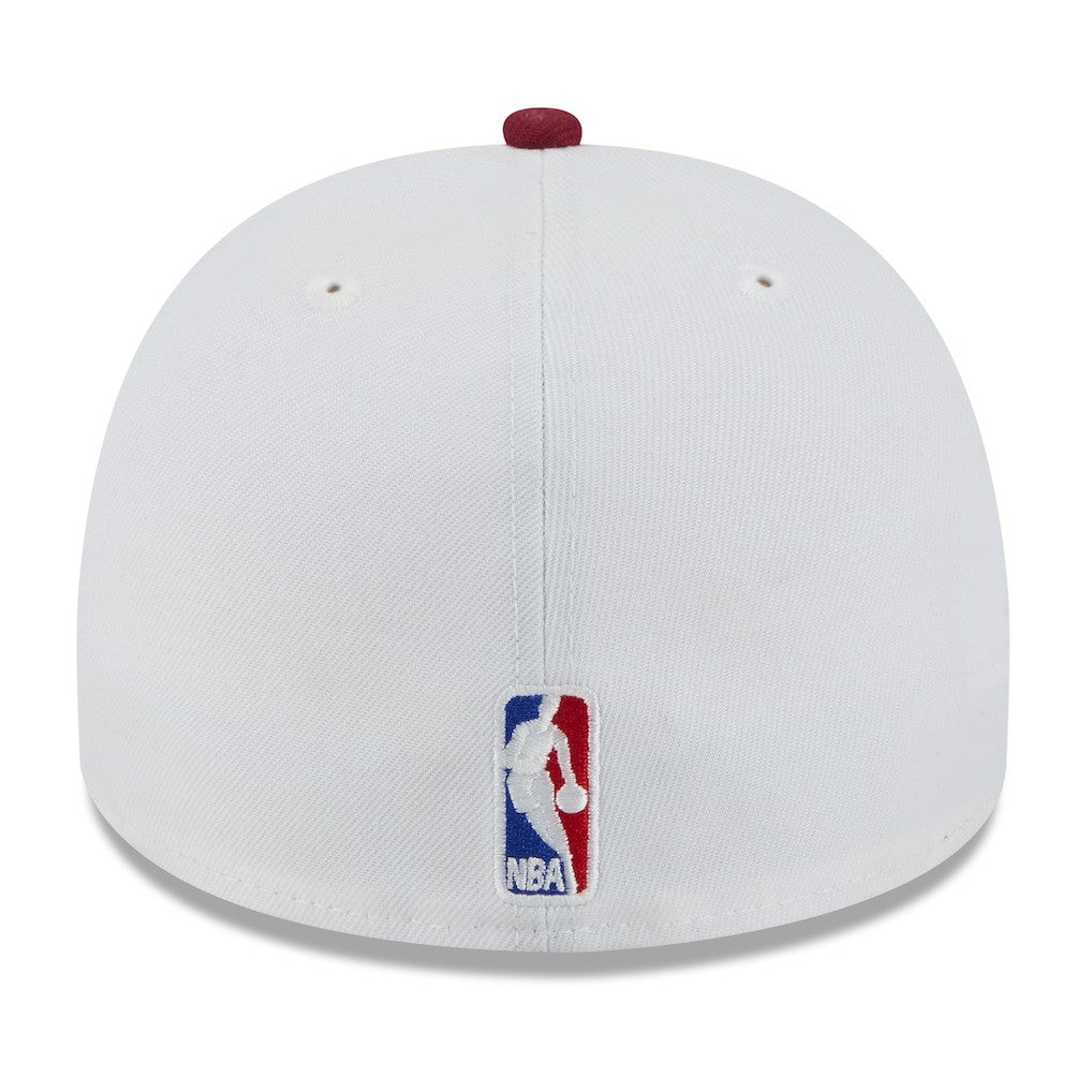 White/Wine Cleveland Cavaliers 2025 NBA Draft A-Frame 59FIFTY Fitted Hat sale | NBA
