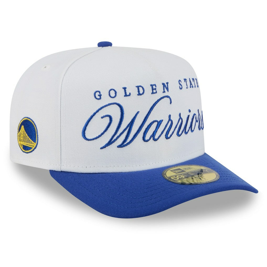 White/Royal Golden State Warriors 2025 NBA Draft A-Frame 59FIFTY Fitted Hat sale | NBA