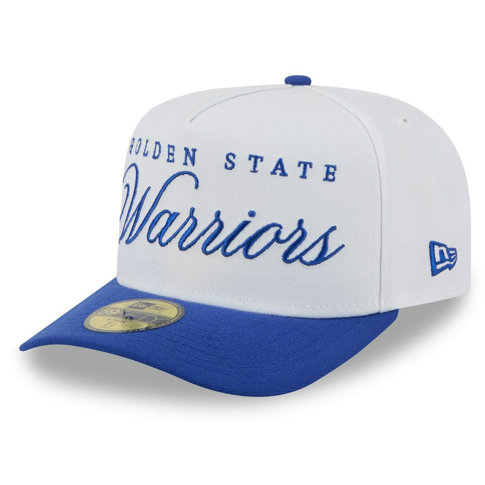 White/Royal Golden State Warriors 2025 NBA Draft A-Frame 59FIFTY Fitted Hat sale | NBA