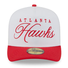 White/Red Atlanta Hawks 2025 NBA Draft A-Frame 59FIFTY Fitted Hat | NBA