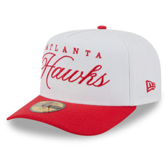 White/Red Atlanta Hawks 2025 NBA Draft A-Frame 59FIFTY Fitted Hat | NBA