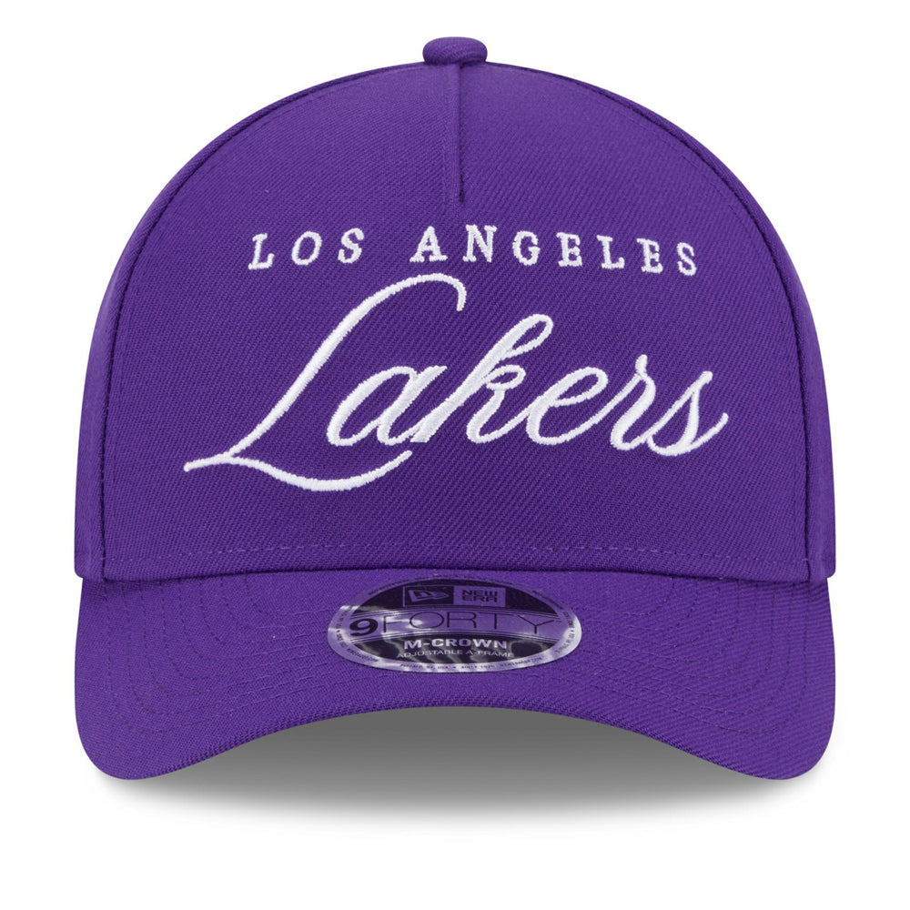 Purple Los Angeles Lakers 2025 NBA Draft M-Crown A-Frame 9FORTY Adjustable Hat | NBA