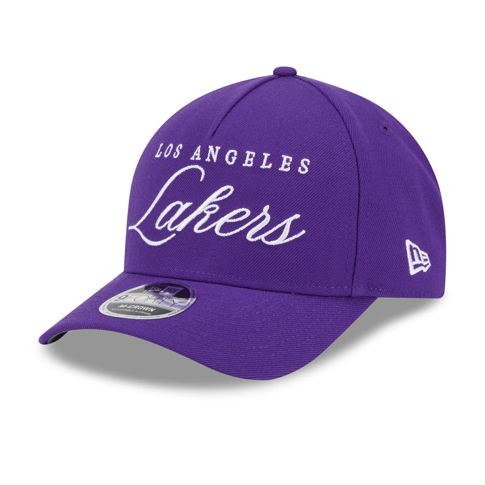 Purple Los Angeles Lakers 2025 NBA Draft M-Crown A-Frame 9FORTY Adjustable Hat | NBA