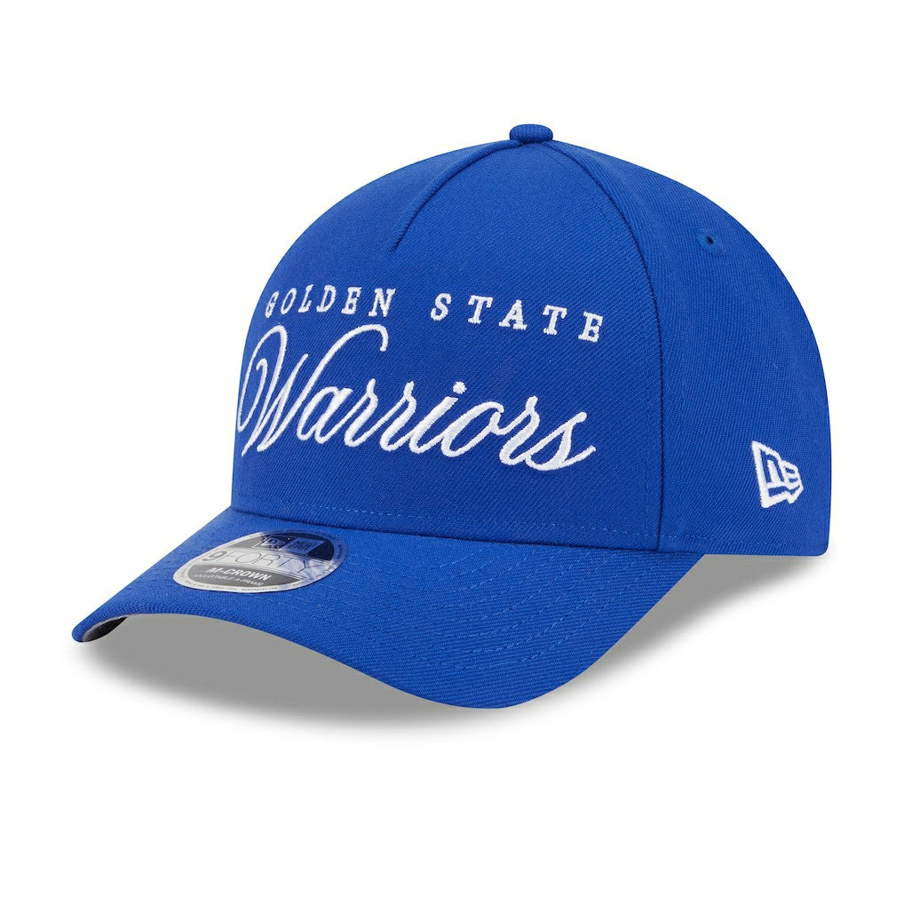 Royal Golden State Warriors 2025 NBA Draft M-Crown A-Frame 9FORTY Adjustable Hat sale | NBA