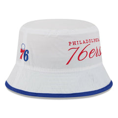 White/Royal Philadelphia 76ers 2025 NBA Draft Nylon Bucket Hat | NBA