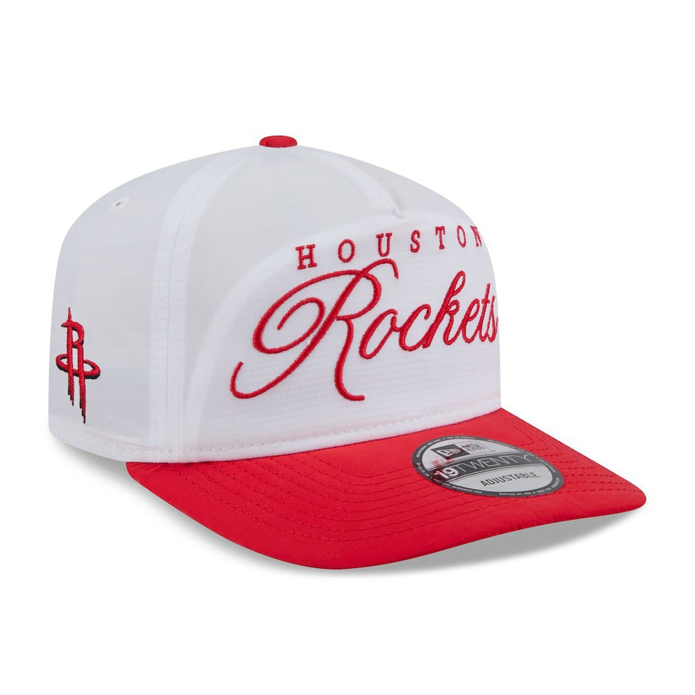 White/Red Houston Rockets 2025 NBA Draft On-Stage Nylon 19TWENTY Adjustable Hat sale | NBA