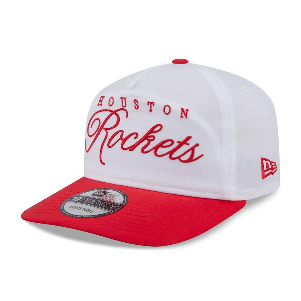 White/Red Houston Rockets 2025 NBA Draft On-Stage Nylon 19TWENTY Adjustable Hat sale | NBA
