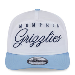 White/Light Blue Memphis Grizzlies 2025 NBA Draft On-Stage Nylon 19TWENTY Adjustable Hat | NBA