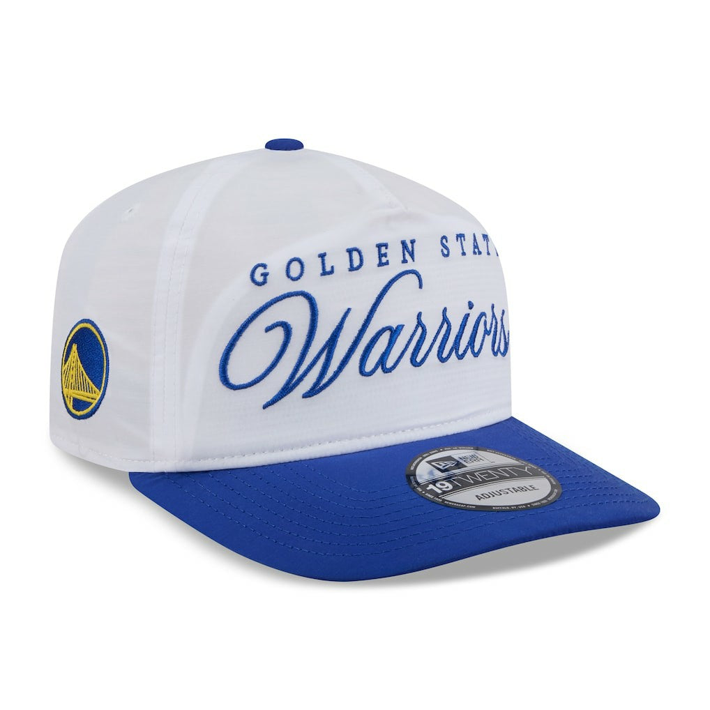 White/Royal Golden State Warriors 2025 NBA Draft On-Stage Nylon 19TWENTY Adjustable Hat sale | NBA