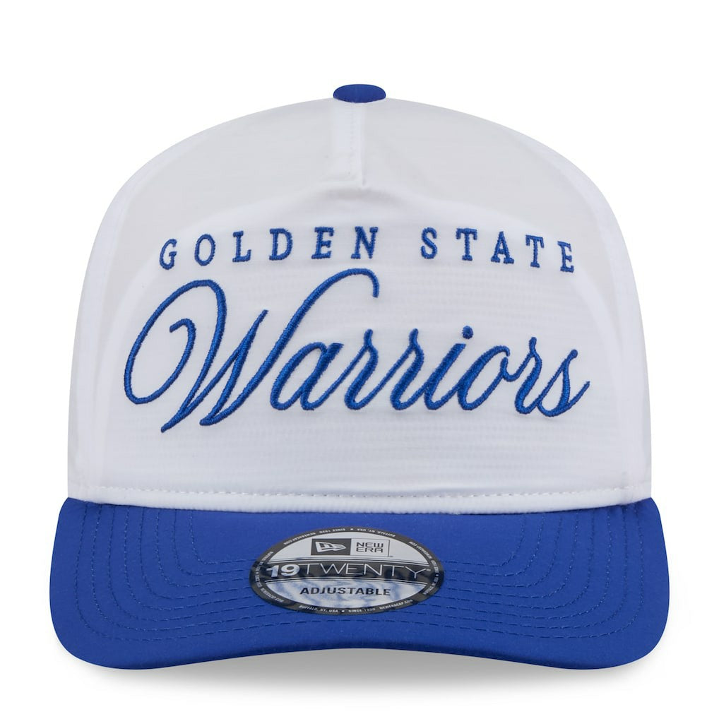 White/Royal Golden State Warriors 2025 NBA Draft On-Stage Nylon 19TWENTY Adjustable Hat sale | NBA