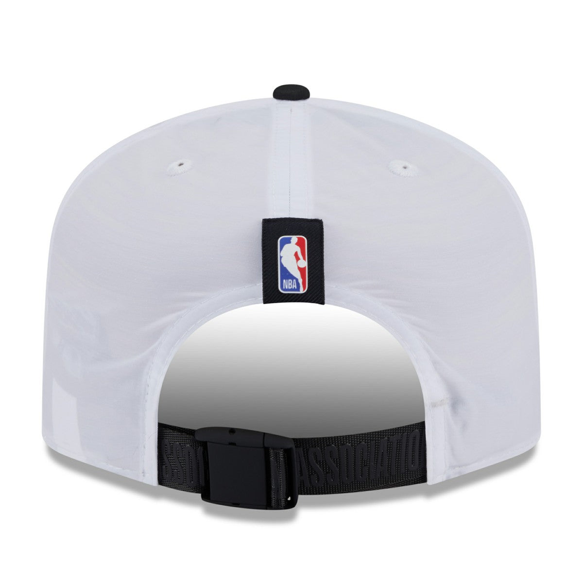 White/Black Miami Heat 2025 NBA Draft On-Stage Nylon 19TWENTY Adjustable Hat | NBA