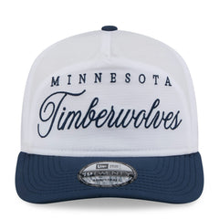 White/Navy Minnesota Timberwolves 2025 NBA Draft On-Stage Nylon 19TWENTY Adjustable Hat | NBA