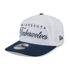 White/Navy Minnesota Timberwolves 2025 NBA Draft On-Stage Nylon 19TWENTY Adjustable Hat | NBA
