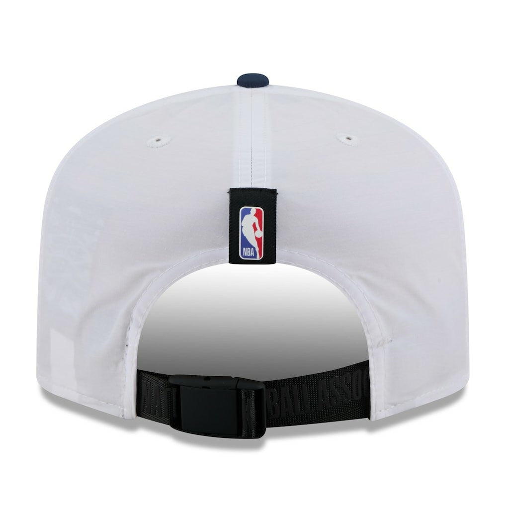 White/Navy New Orleans Pelicans 2025 NBA Draft On-Stage Nylon 19TWENTY Adjustable Hat | NBA