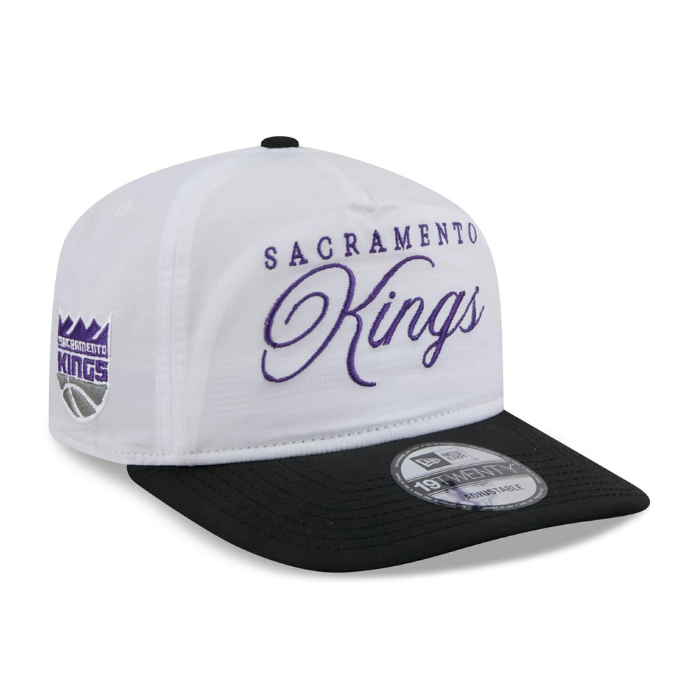 White/Black Sacramento Kings 2025 NBA Draft On-Stage Nylon 19TWENTY Adjustable Hat | NBA