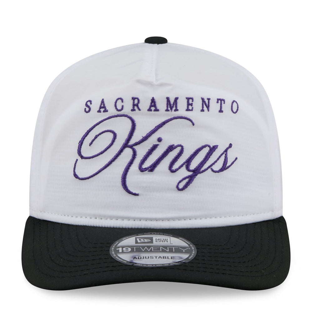 White/Black Sacramento Kings 2025 NBA Draft On-Stage Nylon 19TWENTY Adjustable Hat | NBA