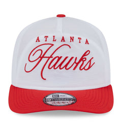 White/Red Atlanta Hawks 2025 NBA Draft On-Stage Nylon 19TWENTY Adjustable Hat | NBA