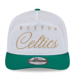 White/Kelly Green Boston Celtics 2025 NBA Draft On-Stage Nylon 19TWENTY Adjustable Hat | NBA