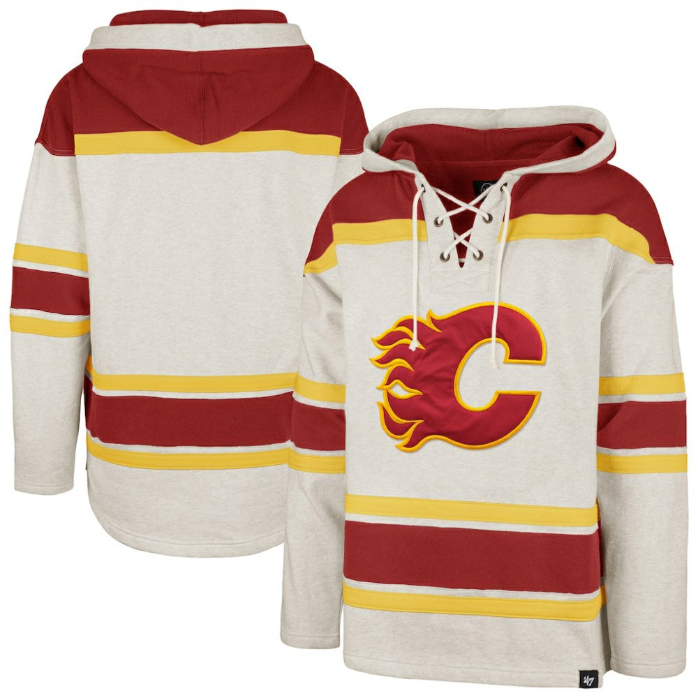 Calgary Flames '47 Rockaway Lacer Pullover Hoodie -  NHL Hoodies