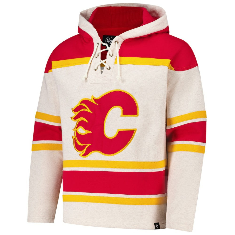 Calgary Flames '47 Rockaway Lacer Pullover Hoodie -  NHL Hoodies