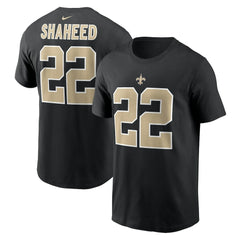 New Orleans Saints Rashid Shaheed  Name & Number T-Shirt | NFL Outlet