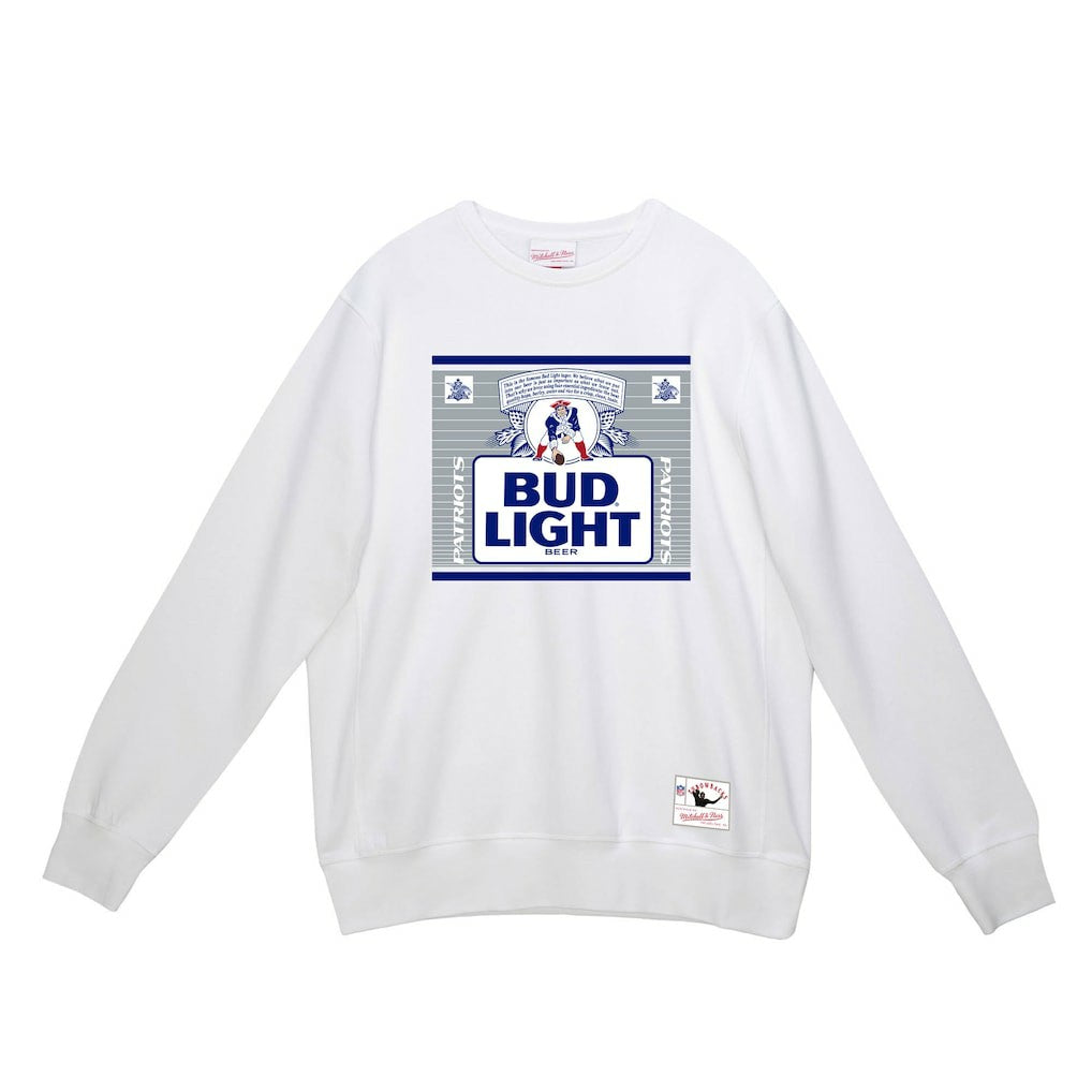 New England Patriots x Bud Light The Crest Pullover Sweatshirt | NFL Outlet