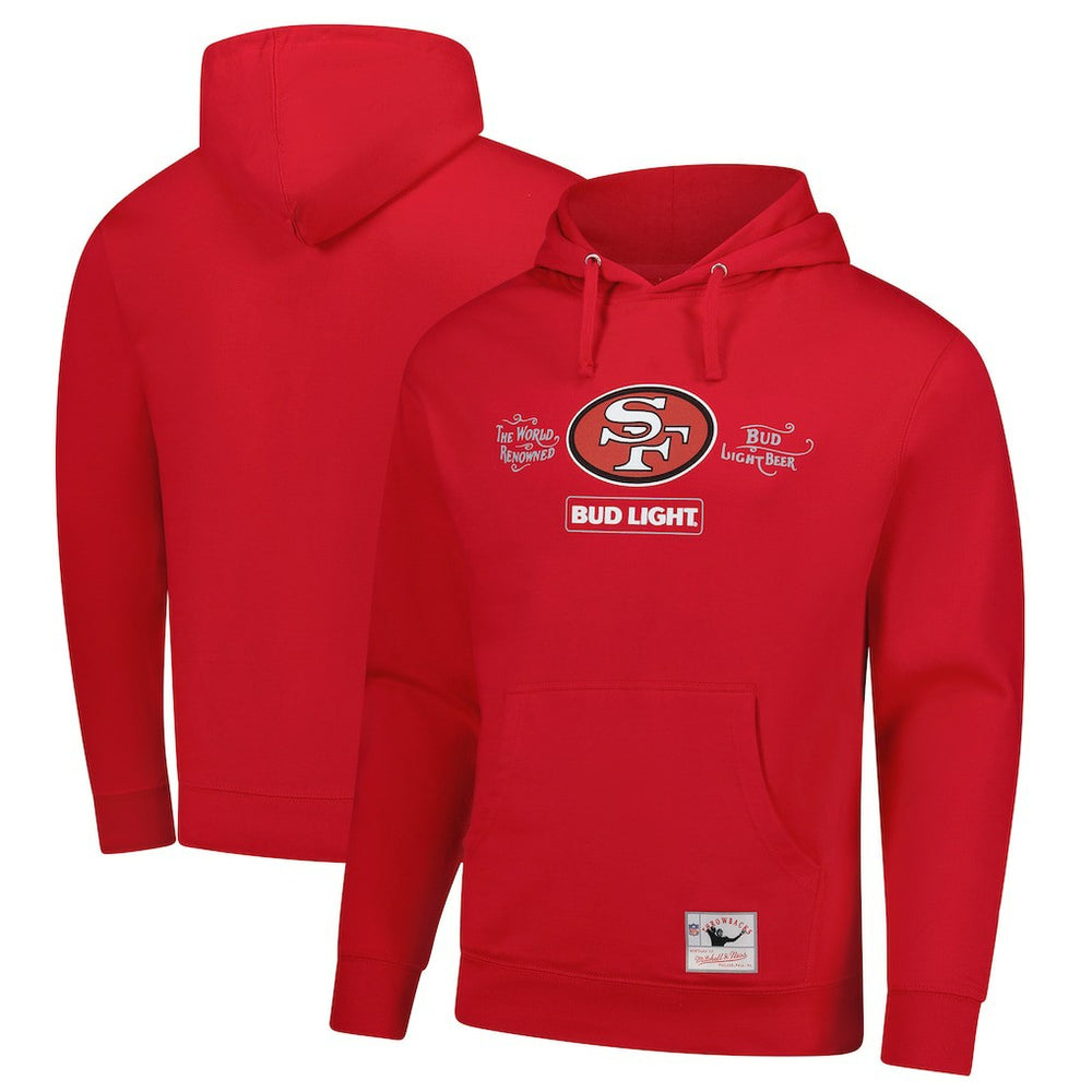 San Francisco 49ers NFL x Bud Light Vintage Pullover Hoodie | NFL Outlet