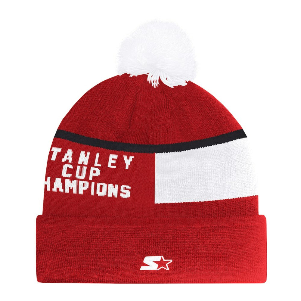 Detroit Red Wings Starter Chyron Commemorative Cuffed Knit Hat with Pom -  NHL Hats