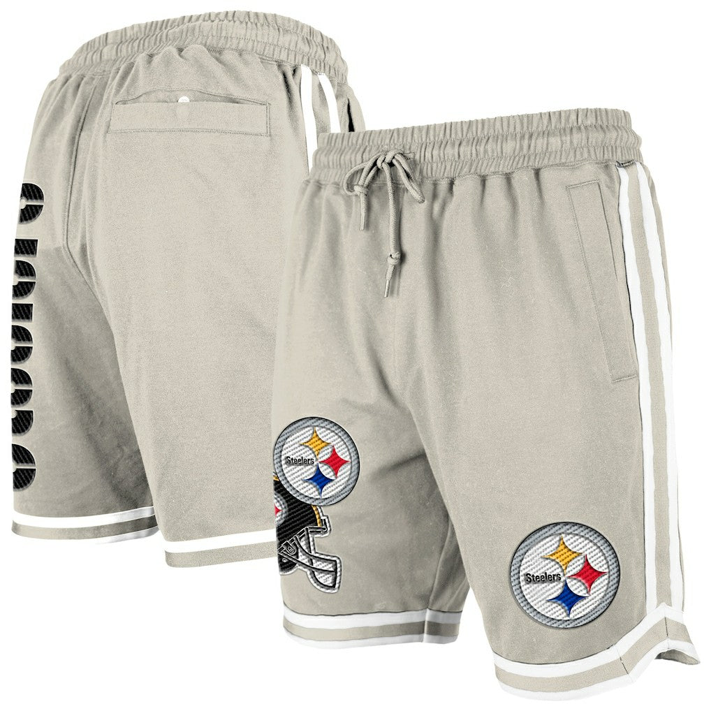 Pittsburgh Steelers Stone Multi Patch Shorts | NFL Discount