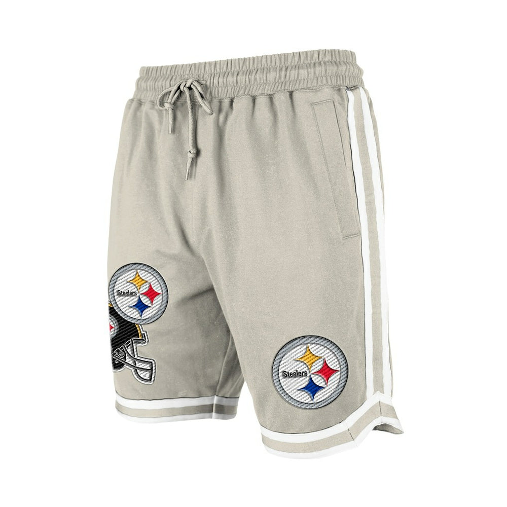 Pittsburgh Steelers Stone Multi Patch Shorts | NFL Discount