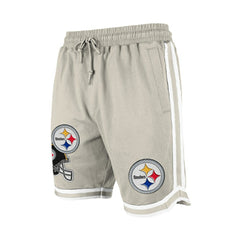 Pittsburgh Steelers Stone Multi Patch Shorts | NFL Discount